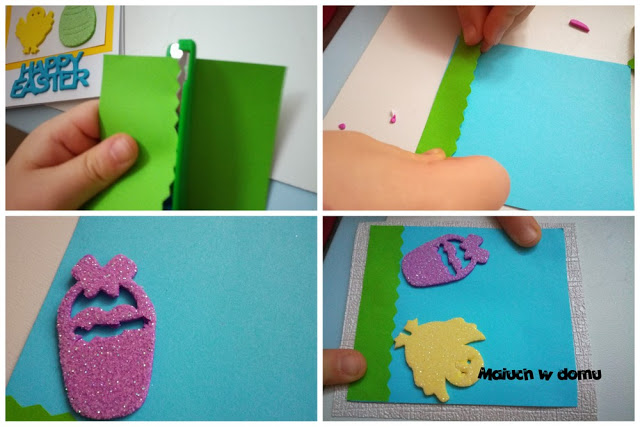 Jak zrobić kartki wielkanocne handmade z piankowymi naklejkami
