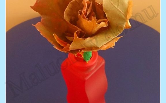 Kwiaty z liści klonu