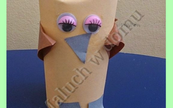 Jak zrobić sowę z rolki po papierze?