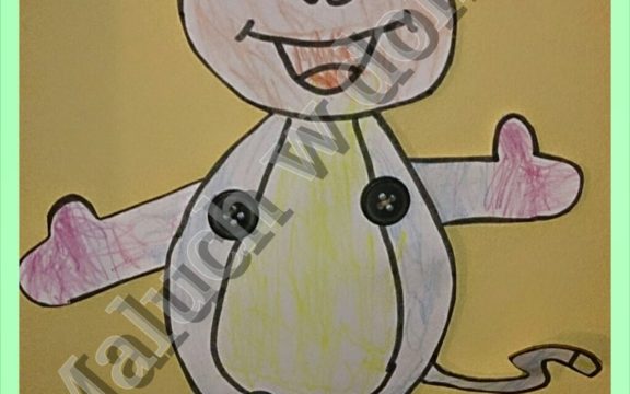 Małpka z ruchomymi rączkami i nóżkami