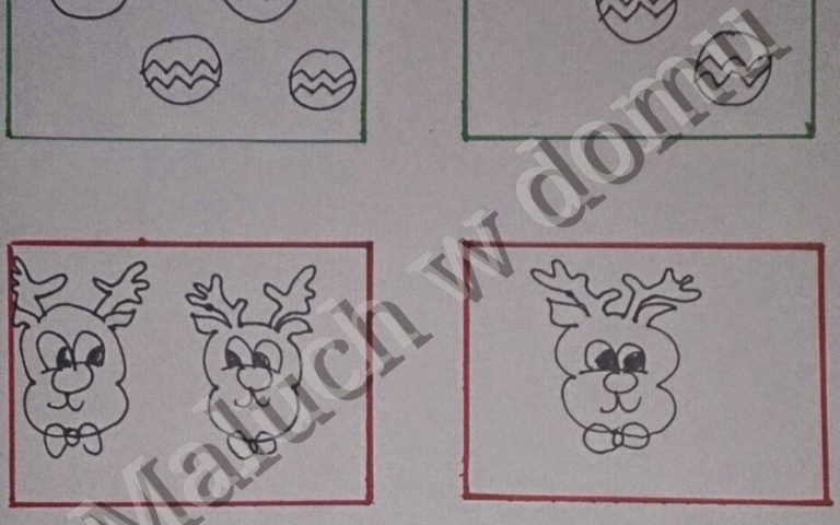 Zadanie na porównywanie ilości