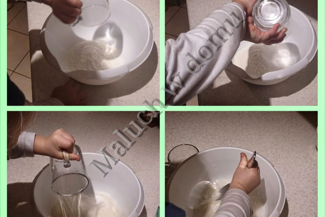 Choinka: domowy klej + papier + kubeczki plastikowe