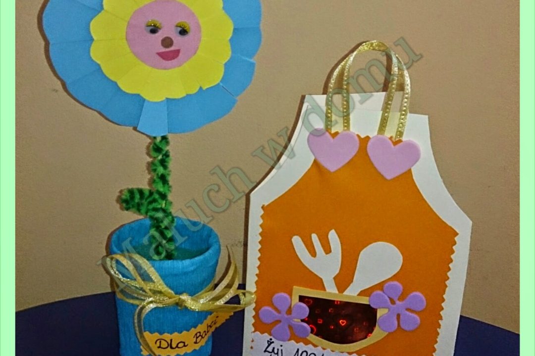 Kartka okolicznościowa: Fartuszek na Dzień Babci