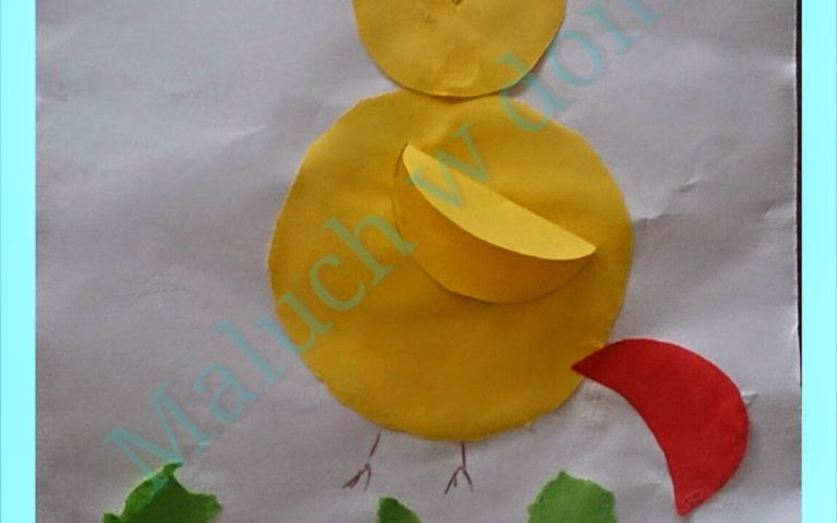 Kurczaczek origami + temat do dyskusji: samodzielne ubieranie