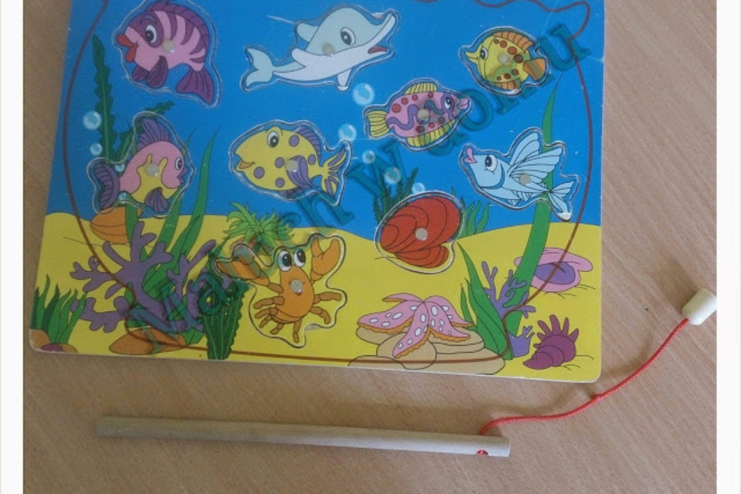 Układanka magnetyczna z wędką