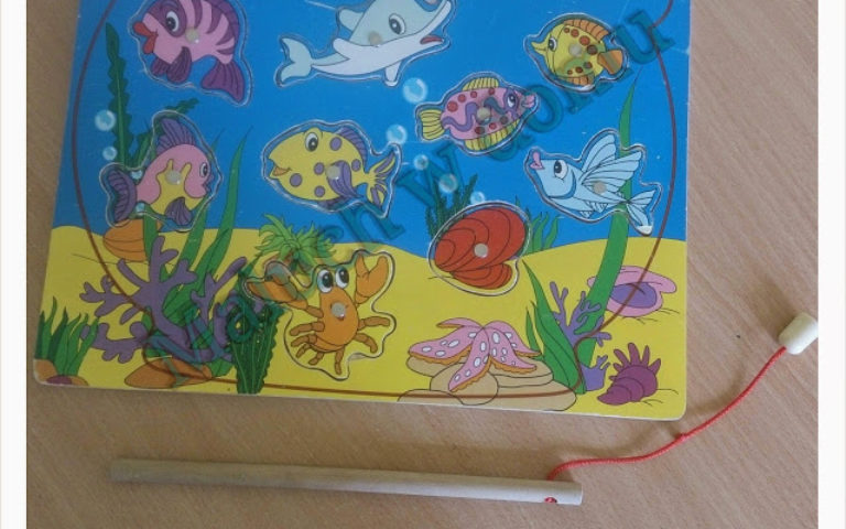 Układanka magnetyczna z wędką