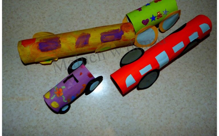 Pojazdy z rolek po papierze – jak zrobić?