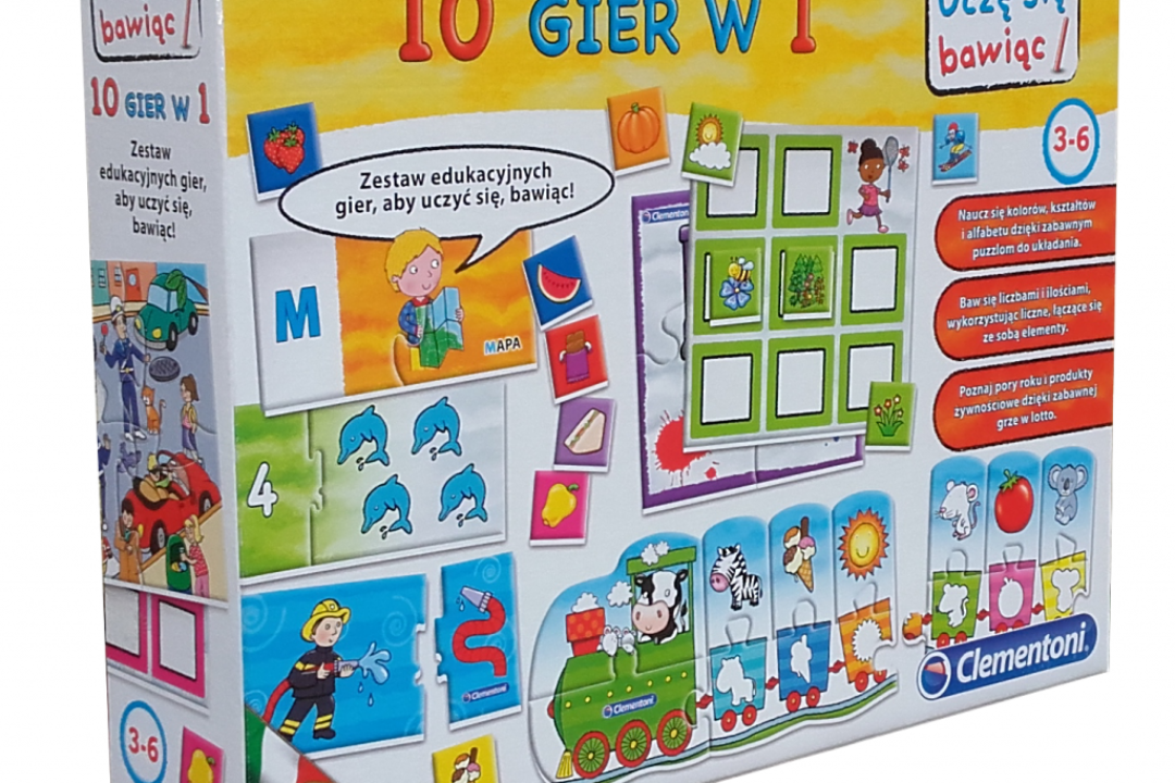 10 gier w 1 Clementoni + Konkurs PaTaToy