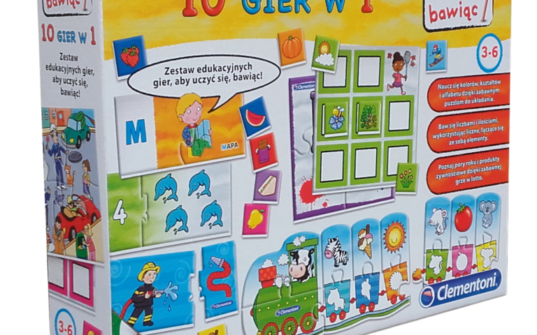 10 gier w 1 Clementoni + Konkurs PaTaToy