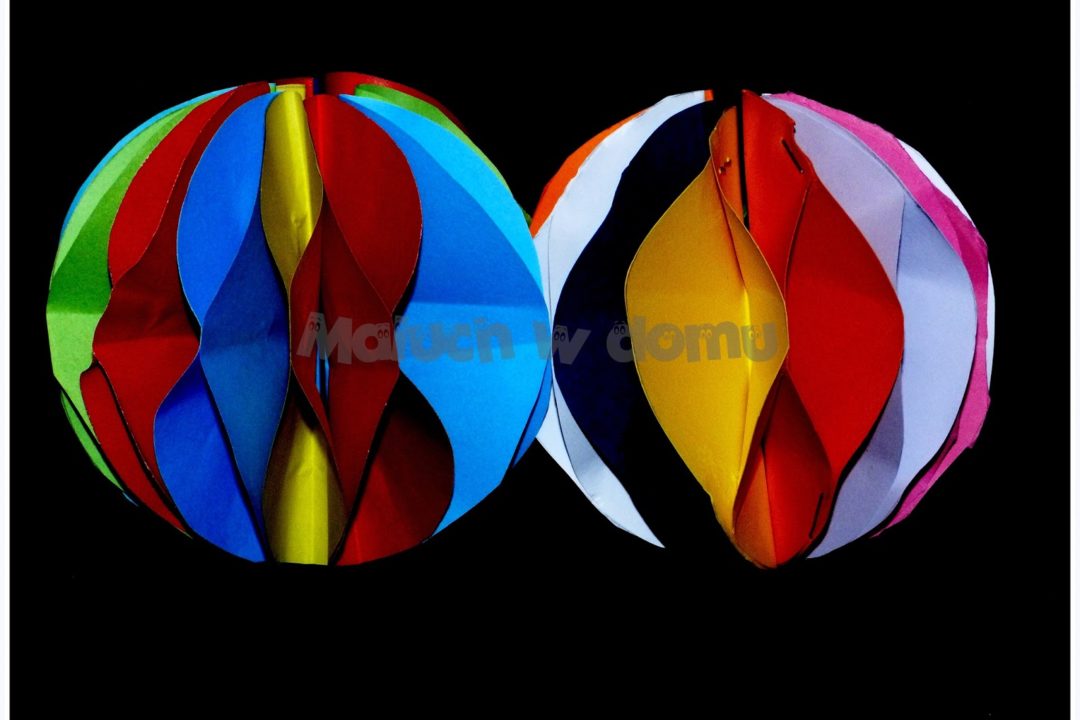 Ozdobne kule z papierowych kół