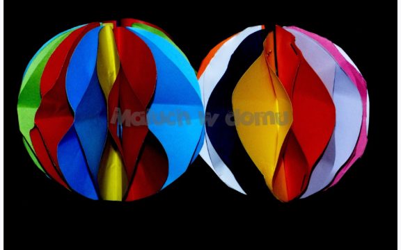 Ozdobne kule z papierowych kół