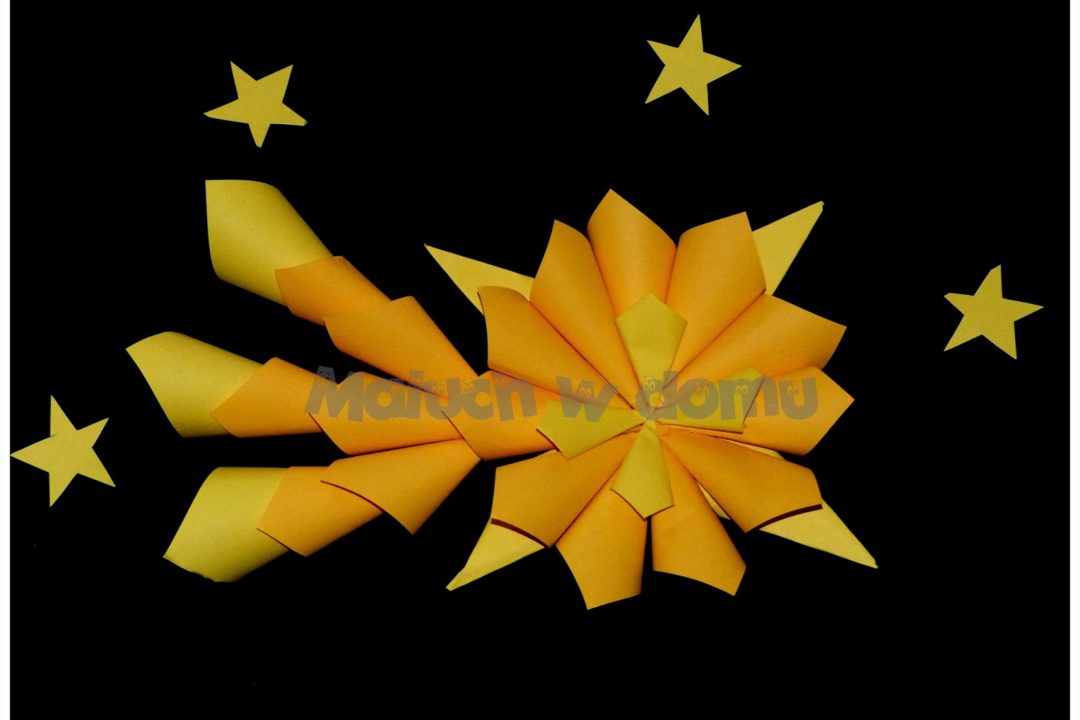 Gwiazda betlejemska z papieru DIY