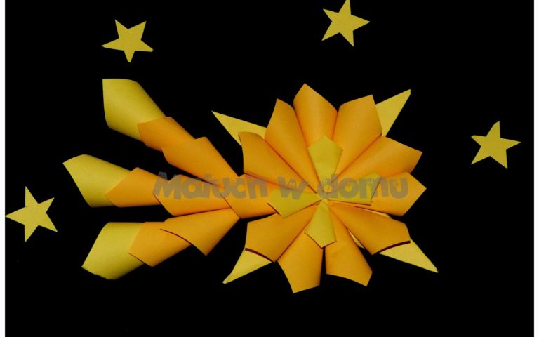 Gwiazda betlejemska z papieru DIY