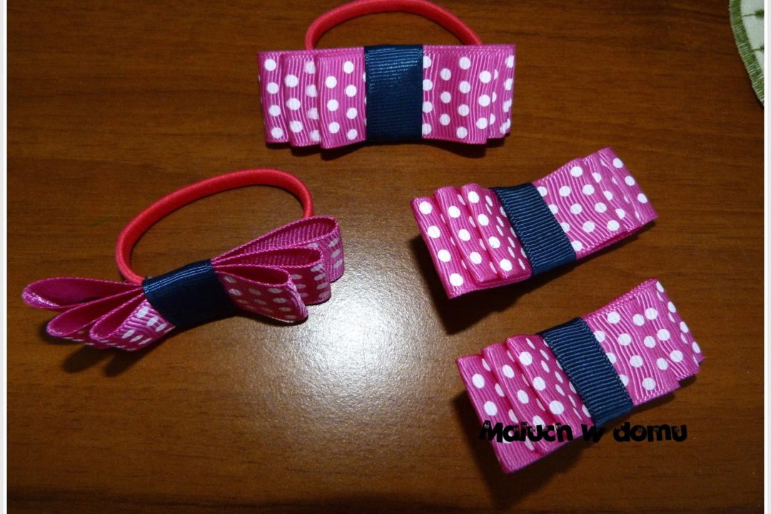 Jak zrobić ozdobne gumki i spinki + propozycje fryzur dla dziewczynki #3