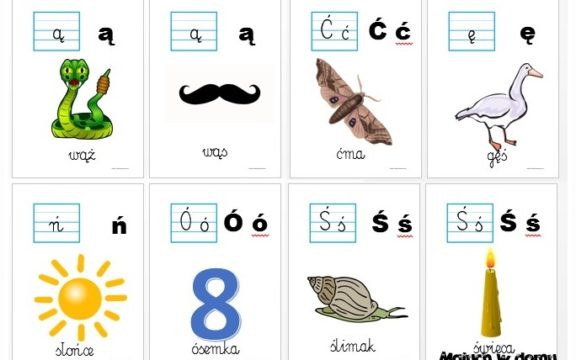 Tablice z literami do pobrania: polskimi, dwuznakami, zmiękczeniami