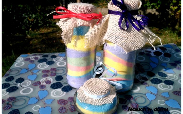 Kolorowa sól imitująca piasek