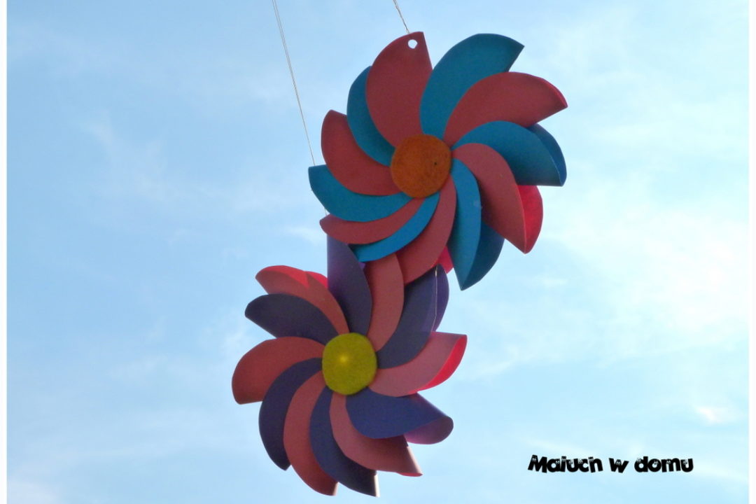 Jak zrobić kwiaty, wiatraki z kół origami?