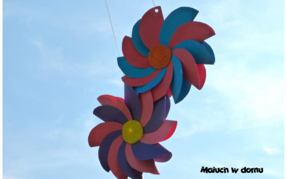 Jak zrobić kwiaty, wiatraki z kół origami?
