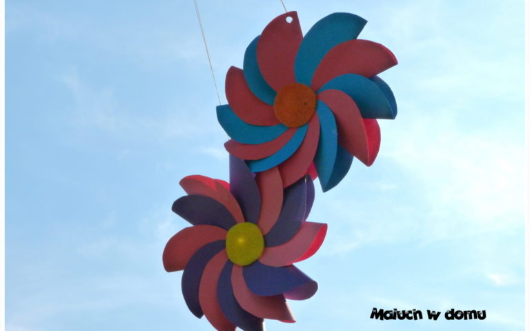 Jak zrobić kwiaty, wiatraki z kół origami?