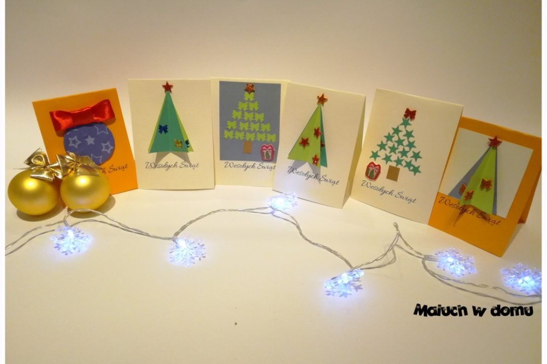 Kartki handmade na Boże Narodzenie