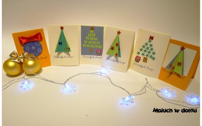 Kartki handmade na Boże Narodzenie
