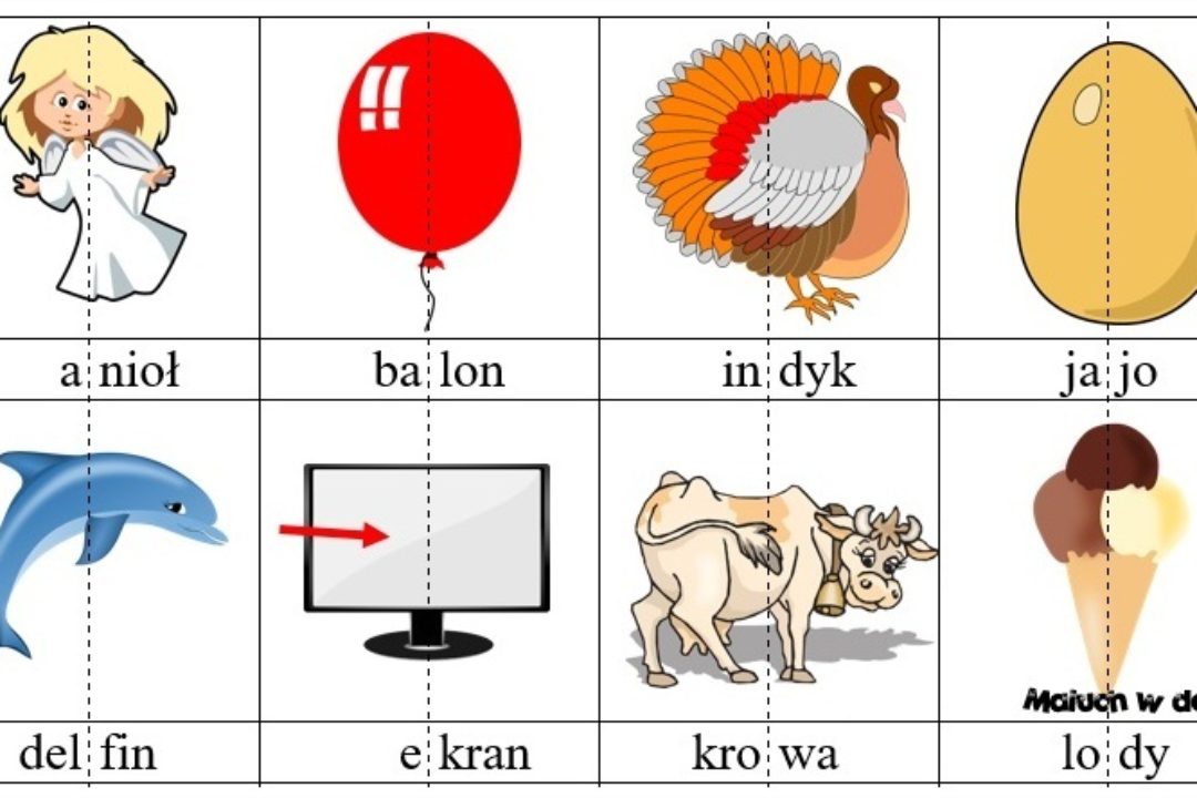 Ilustracje z sylabami do pobrania