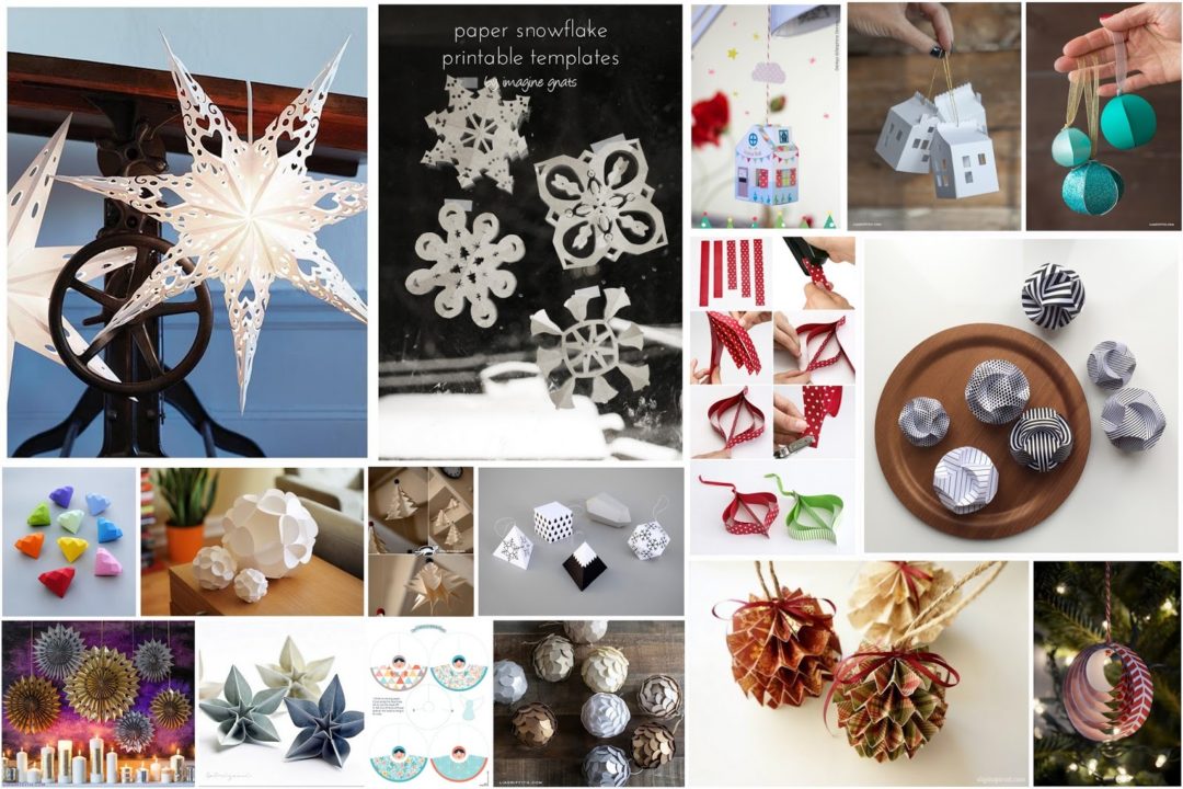 WŚK #6: Choinkowe ozdoby z papieru DIY – Kiedy Mama Nie Śpi