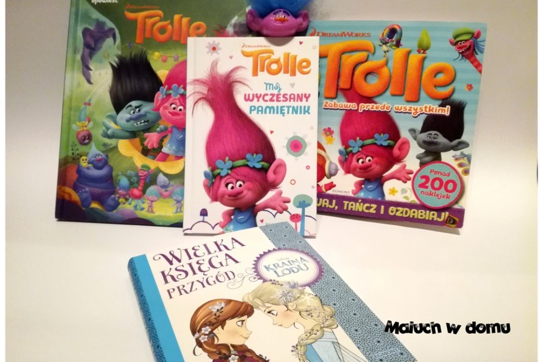 Książki z bohaterami bajek: Kraina Lodu i Trolle