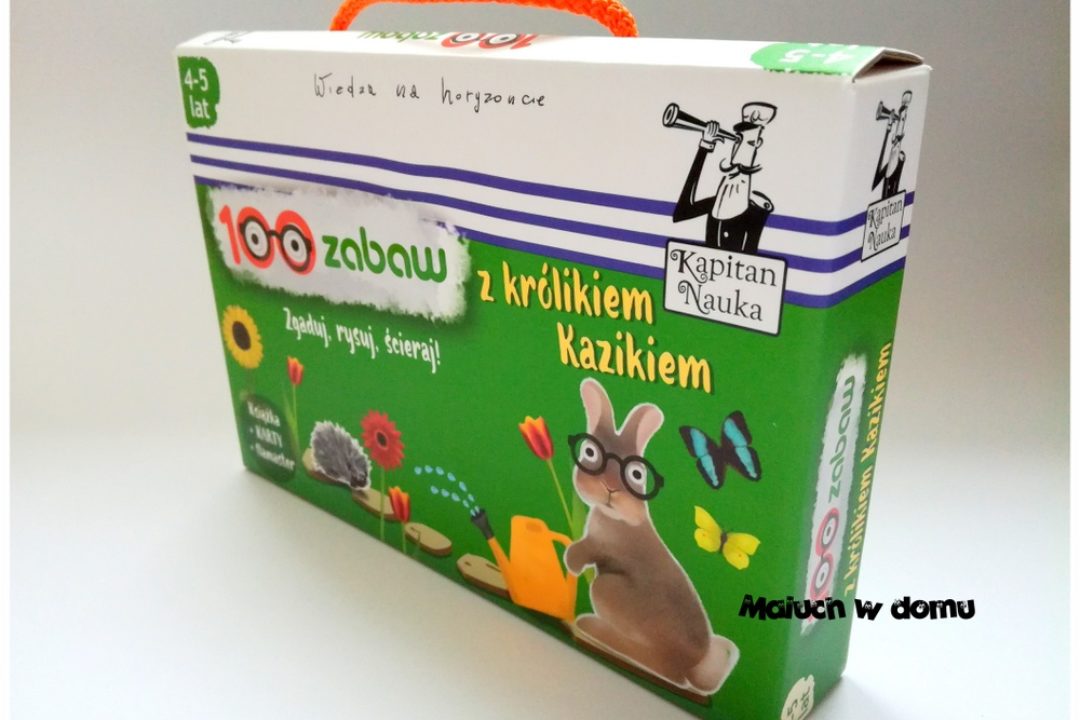 100 zabaw z królikiem Kazikiem – rysowanie i zmazywanie