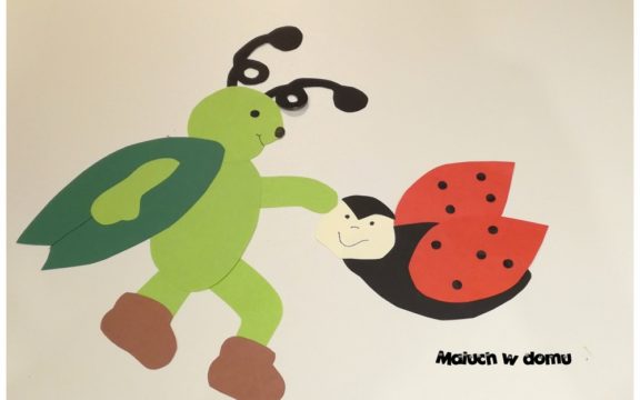 Szablon konika polnego i biedronki