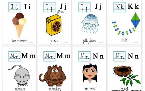 Tablice z alfabetem w wersji angielskiej