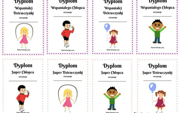 Dyplomy na Dzień Dziecka do pobrania