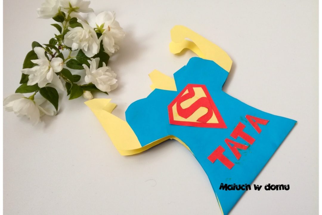 Kartka Super-taty z szablonem do pobrania