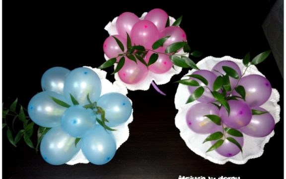 Bukiet z balonów ze zdrapkami zamiast kwiatów