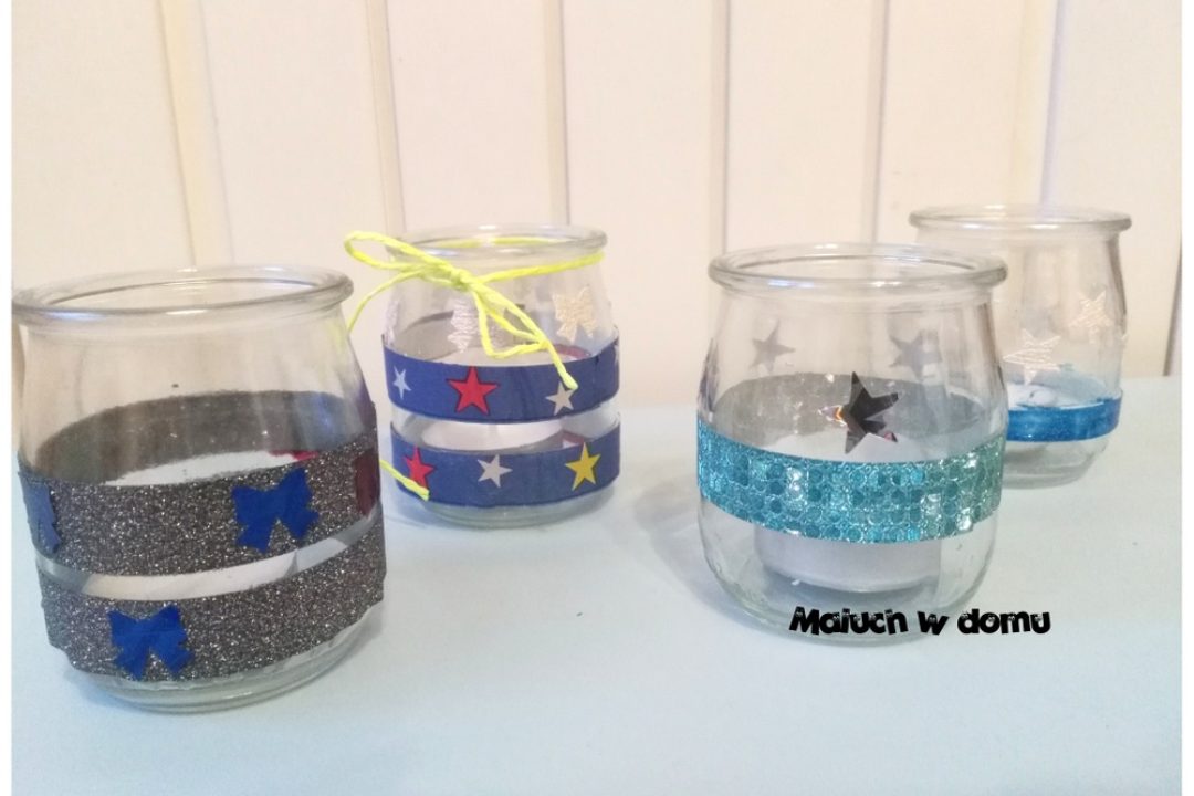 Łatwe świeczniki ze słoiczków DIY