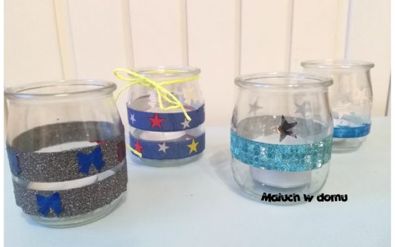 Łatwe świeczniki ze słoiczków DIY
