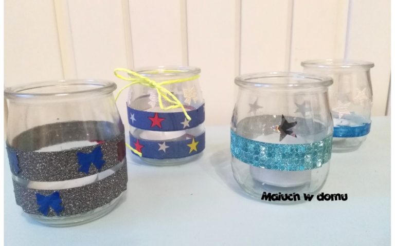 Łatwe świeczniki ze słoiczków DIY