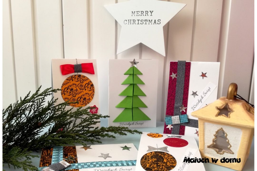 Kartki na Boże Narodzenie DIY