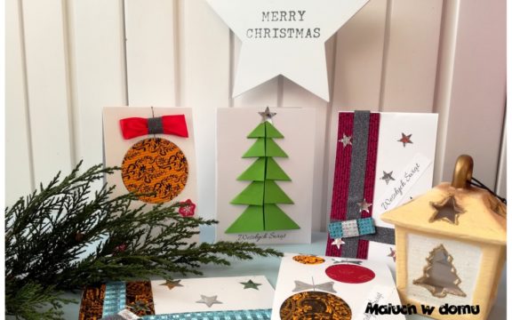 Kartki na Boże Narodzenie DIY