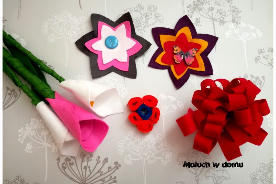 Kwiaty z filcu