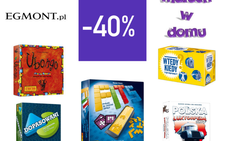 Gry planszowe dla dużych i małych + rabat 40%