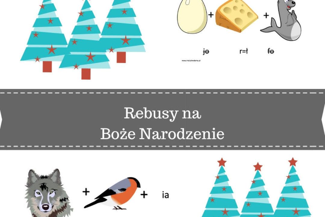 Rebusy na Boże Narodzenie do pobrania