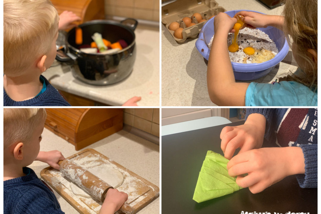 Dziecko w kuchni podczas świątecznych przygotowań – czy i jak może pomagać?