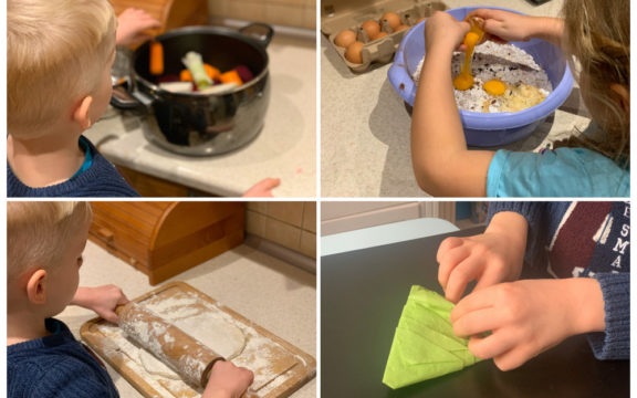 Dziecko w kuchni podczas świątecznych przygotowań – czy i jak może pomagać?