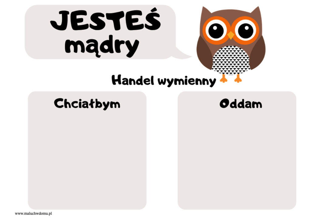 Handel wymienny z dziećmi czyli jak zrealizowaliśmy wspólny cel