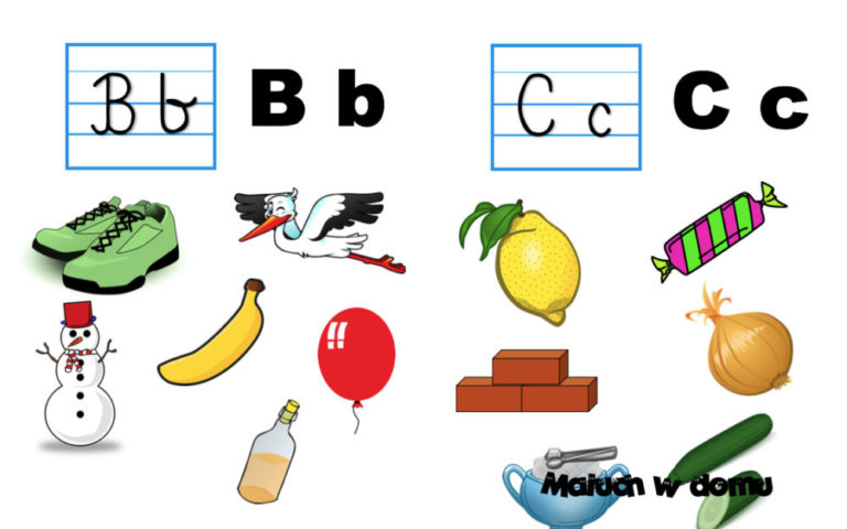 Plansze z literami i ilustracjami do pobrania