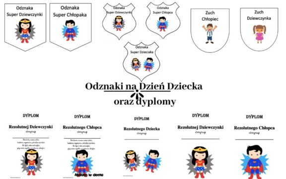 Odznaki dla dzieci i dyplomy do pobrania