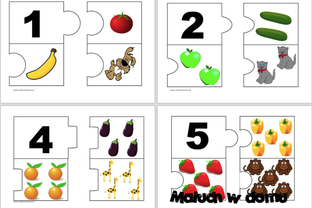 Puzzle do nauki liczenia