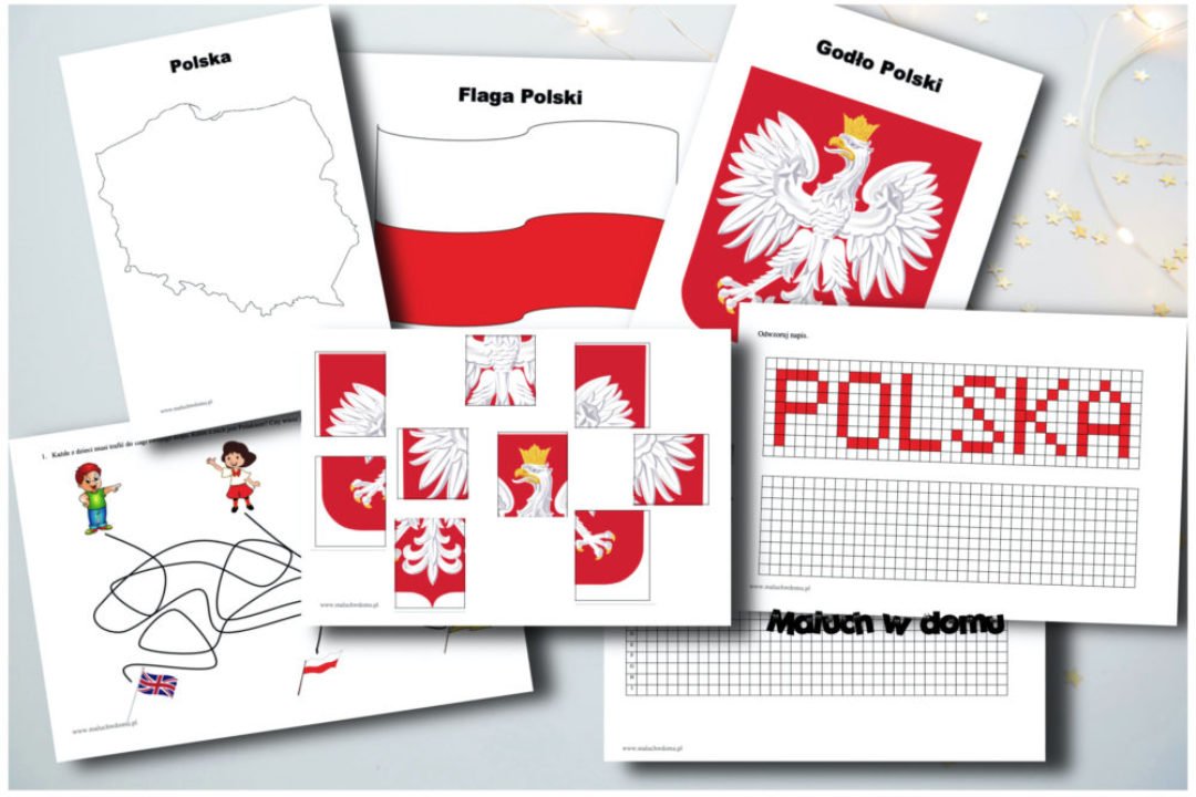 Karty pracy na święta narodowe do pobrania oraz symbole narodowe