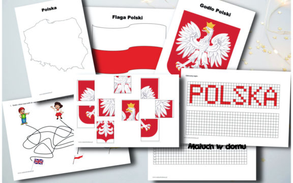 Karty pracy na święta narodowe do pobrania oraz symbole narodowe